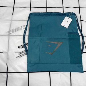 NWT Sharkhead Gymshark Drawstring Gym Bag Terrace Blue